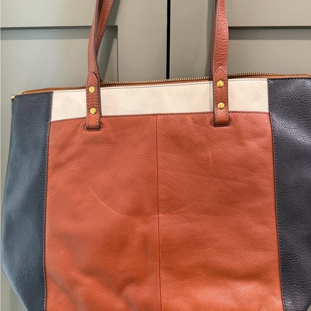 Fossil Multi-Color Leather Tote
